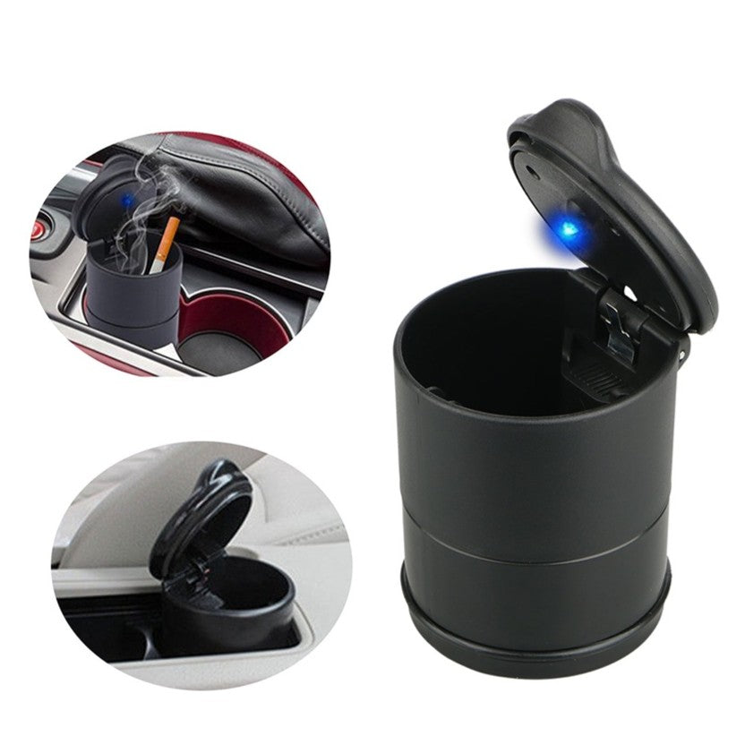 Scumiera auto cu led, Zola®, negru, universala, 7x9 cm Scumiera auto cu led, Zola®, negru, universala, 7x9 cm
